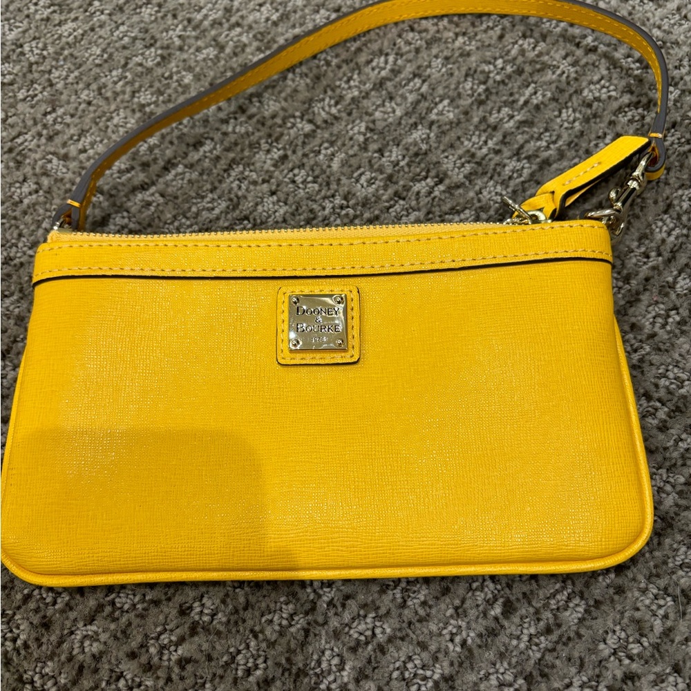 Dooney & Burke leather wristlet purse